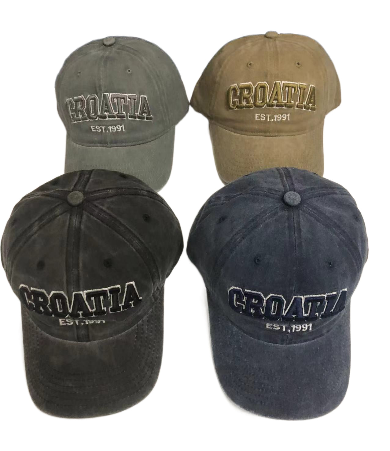 Kape Croatia EST.1991 siva/plava/zelena/bež