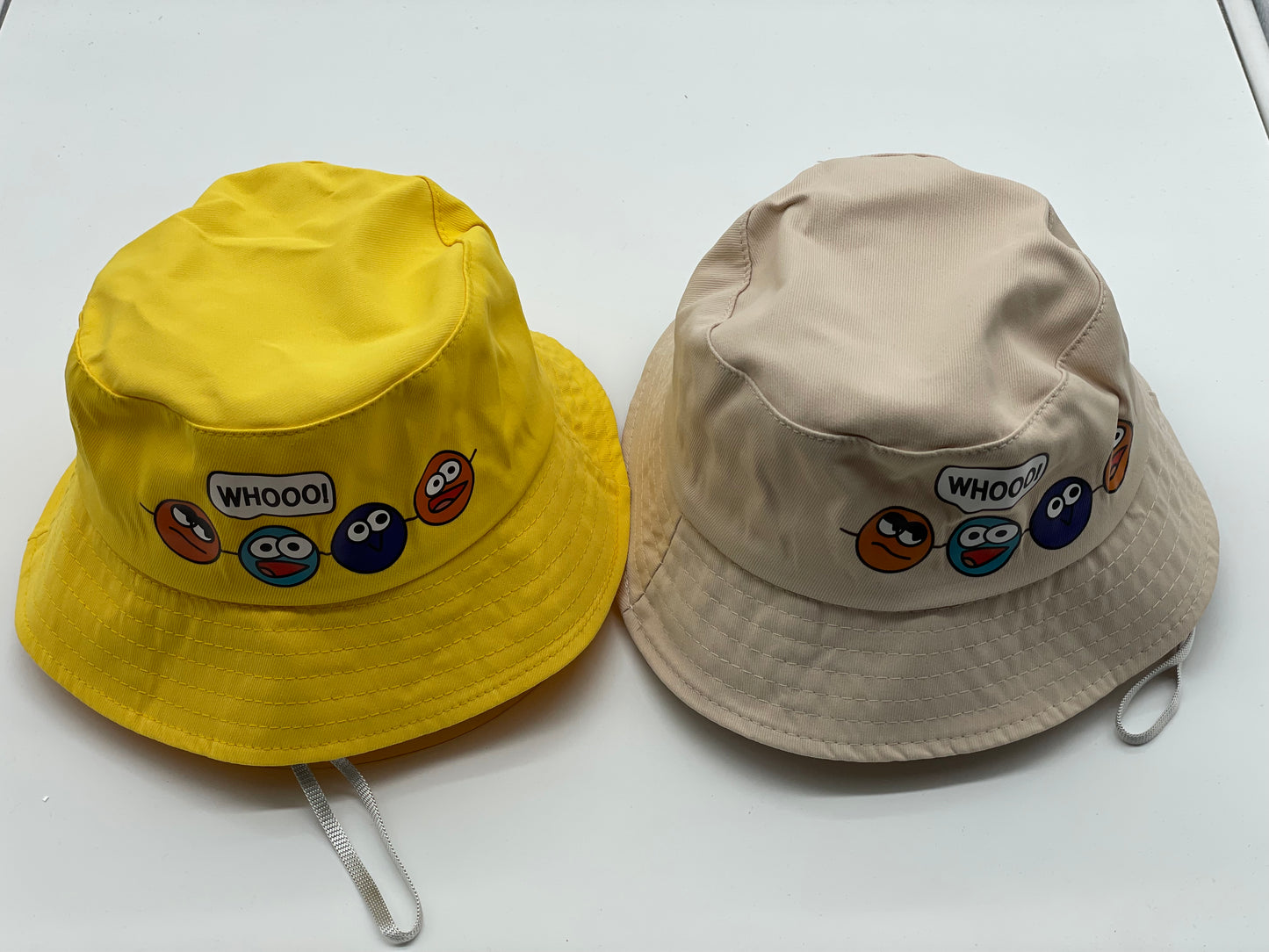 Dječji šešir WHOOO-žuti/bež
