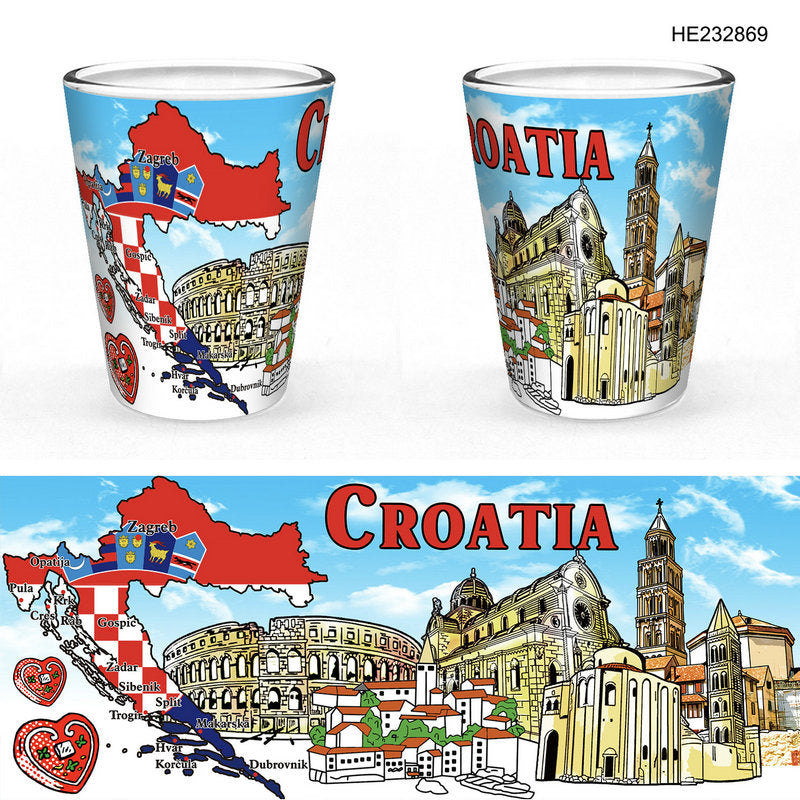 Staklena čašica Croatia