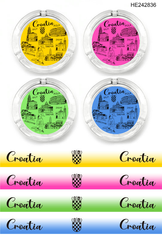 Staklena pepeljara Croatia
