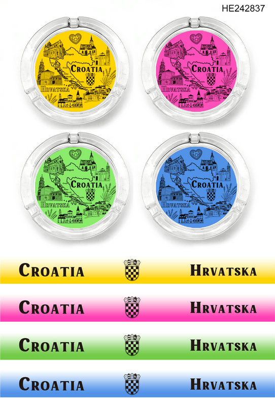 Staklena pepeljara Croatia