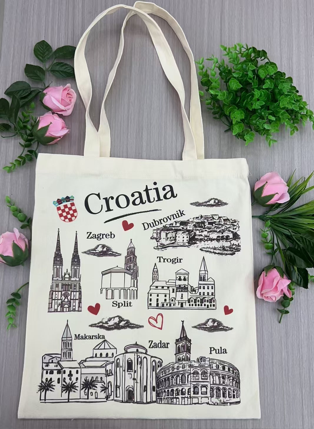 Cotton tote bag Croatia