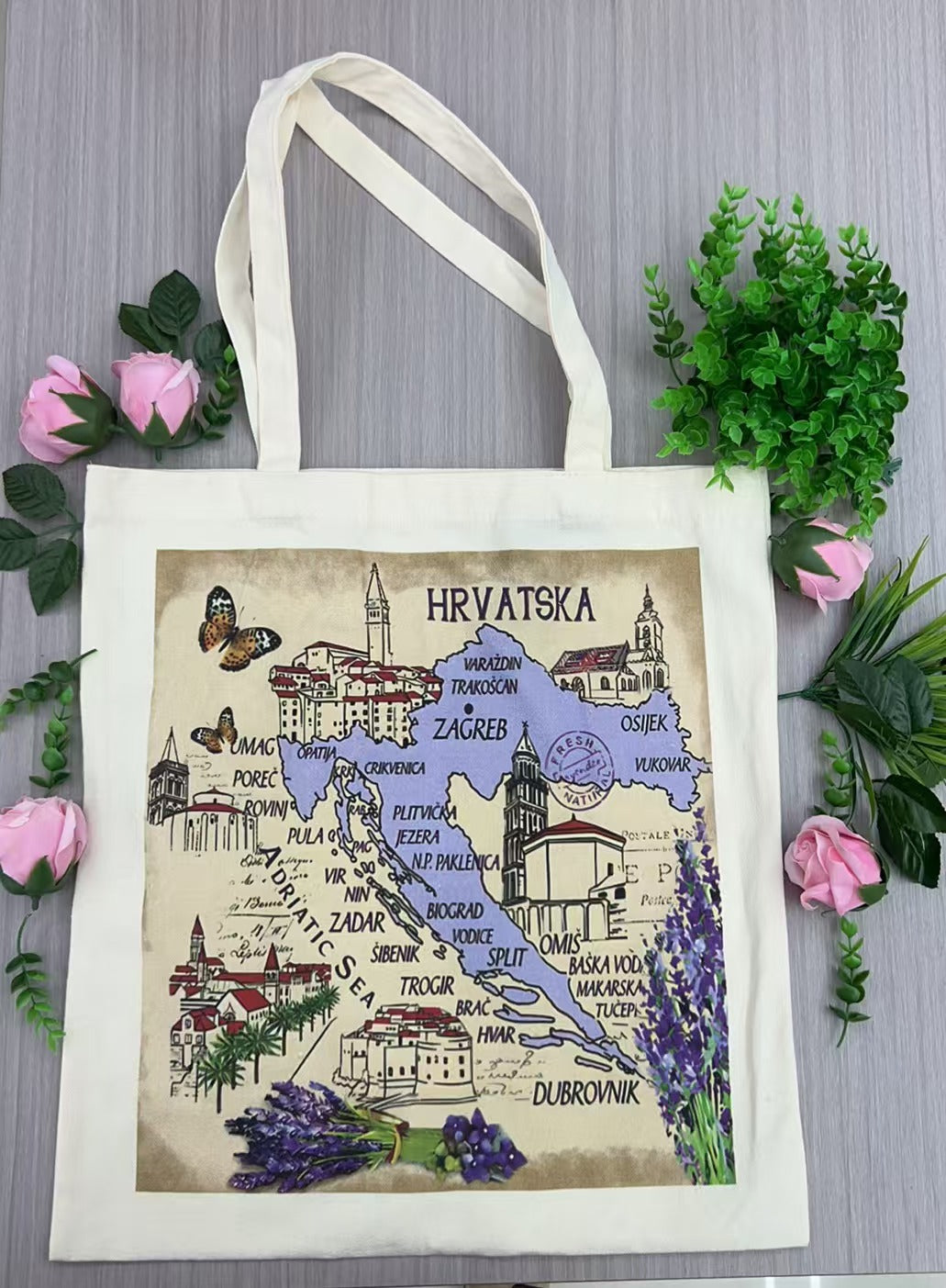 Cotton tote bag Croatia