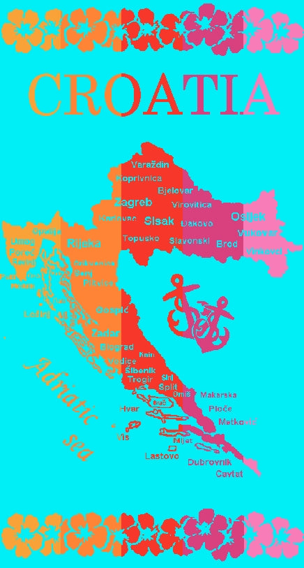 Veliki ručnik za plažu 88x165CM