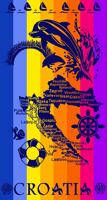 Veliki ručnik za plažu 88x165CM