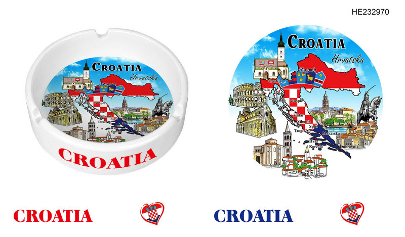 Keramička pepeljara Croatia