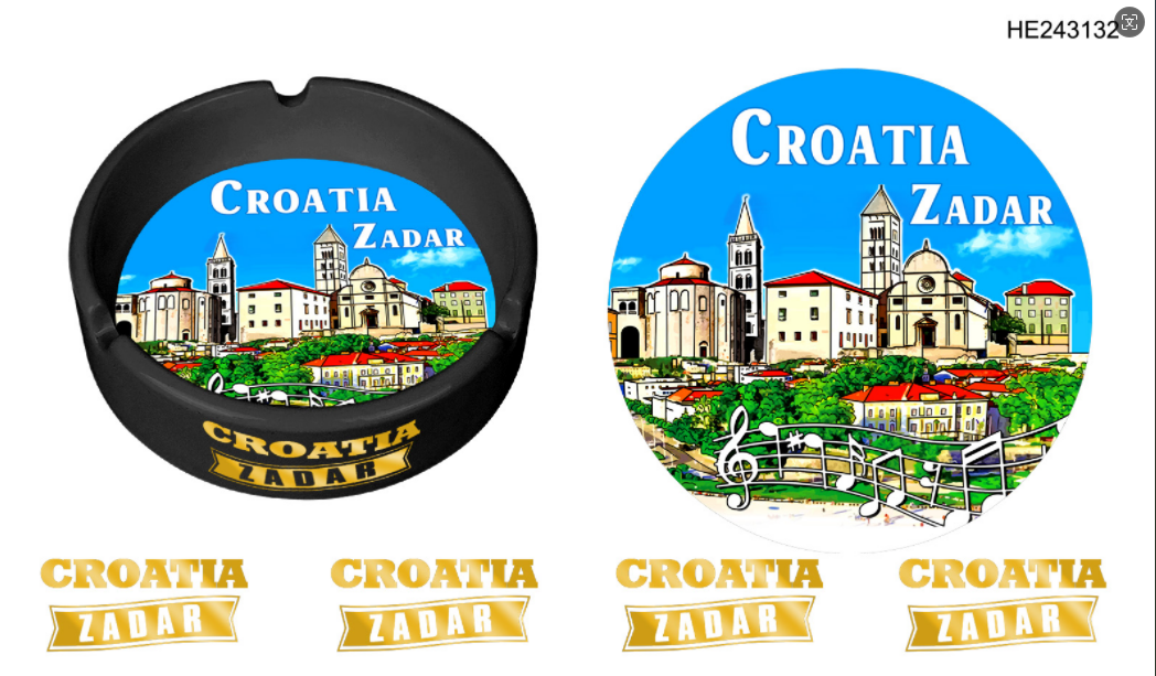 ZADAR keramička pepeljara