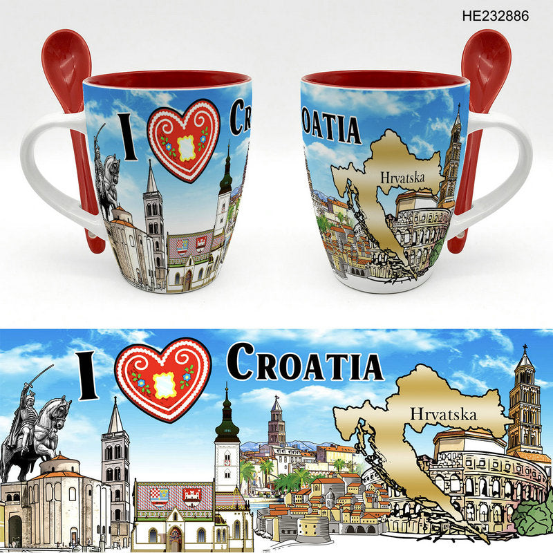 Keramička šalica Croatia