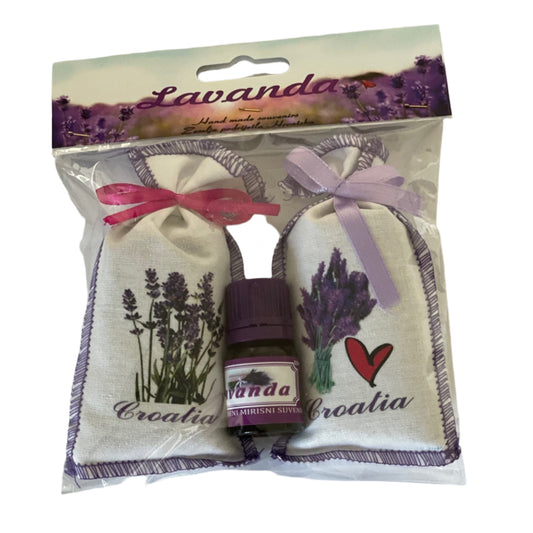 Lavanda vrečice + eterično ulje