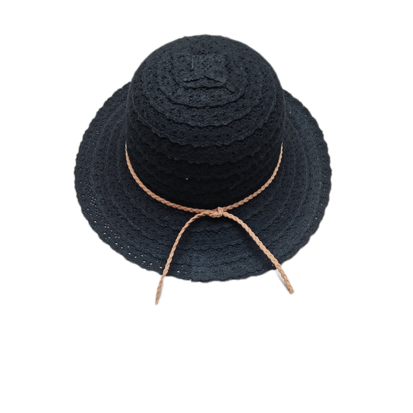 Crni ženski šešir - čipka