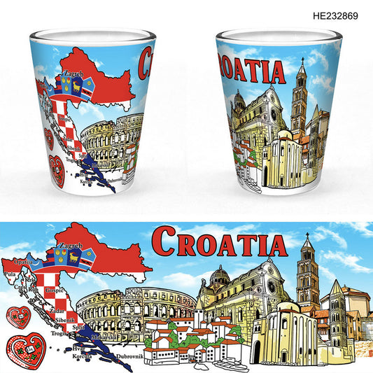 Staklena čašica Croatia