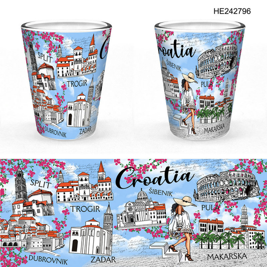 Staklena čašica Croatia
