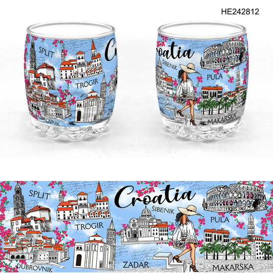 Staklena čašica Croatia