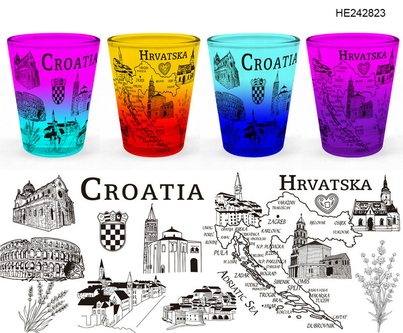 Staklena čašica Croatia