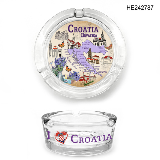 Staklena pepeljara Croatia