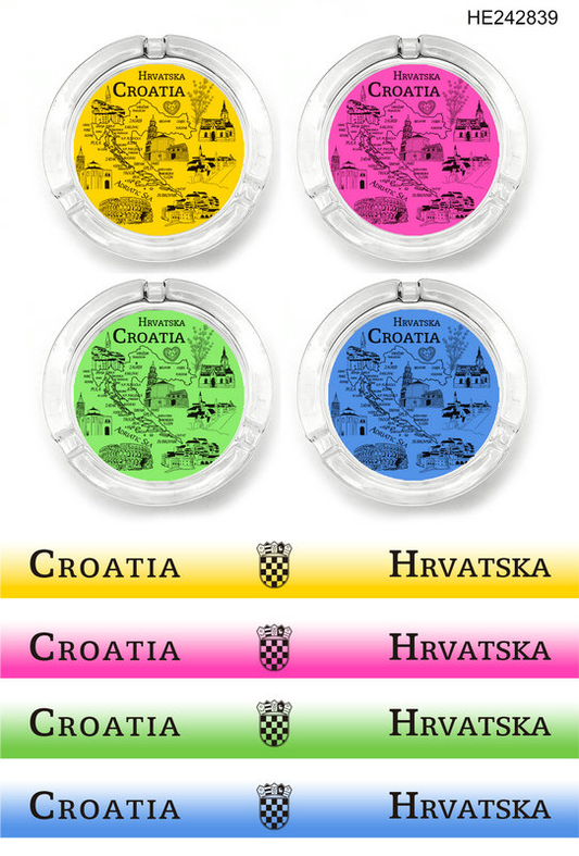 Staklena pepeljara Croatia
