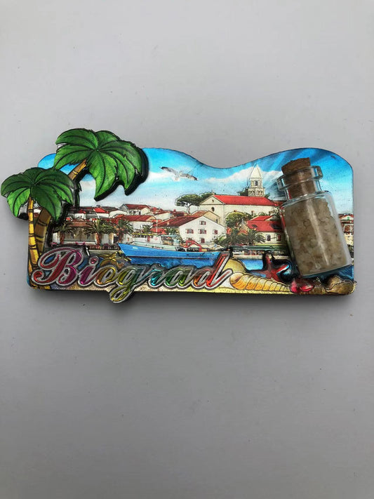 magnet metalni Biograd bočica