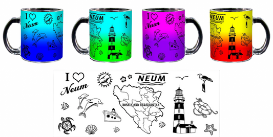 NEUM staklena šalica