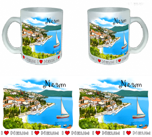 NEUM staklena šalica
