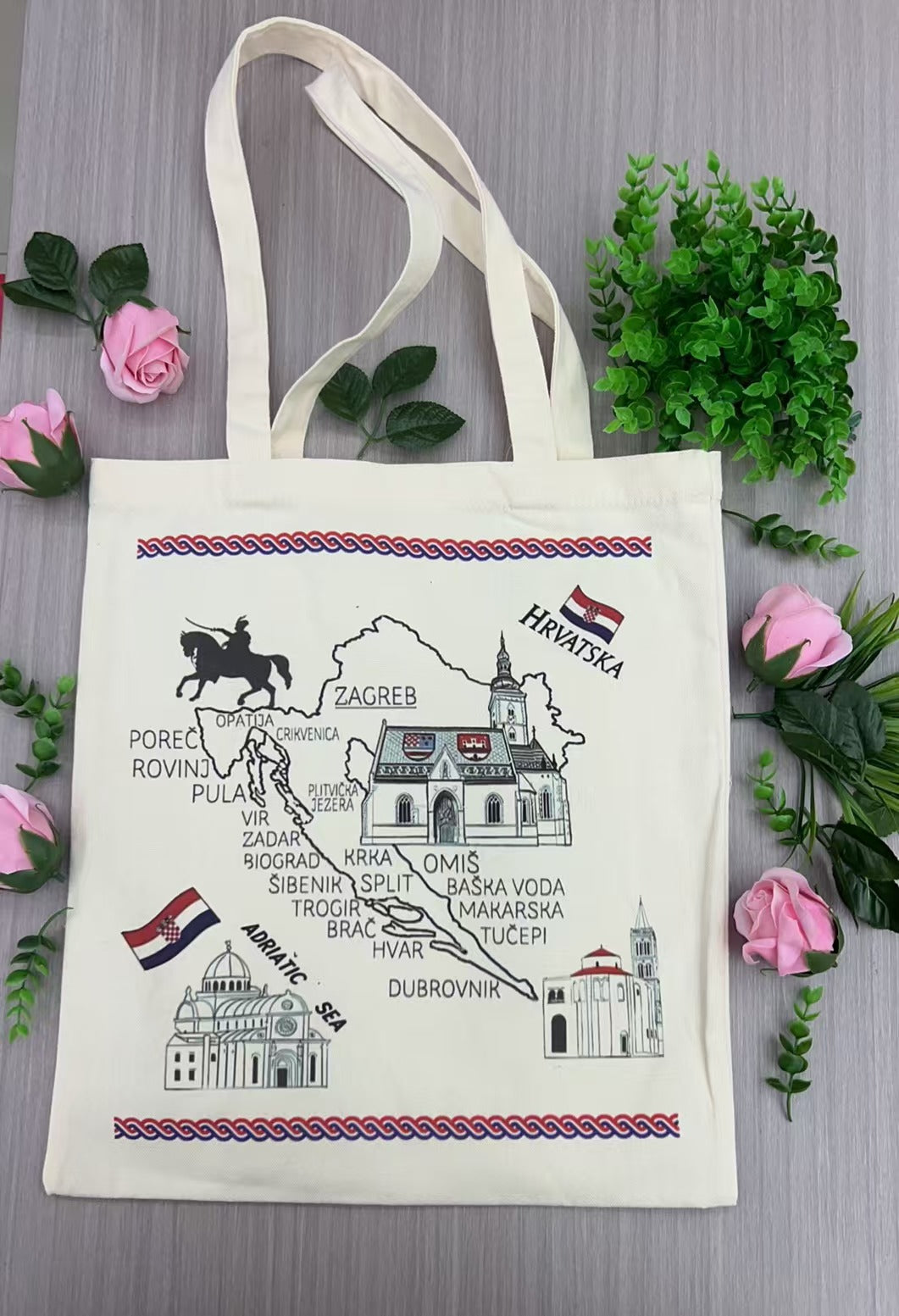 Cotton tote bag Croatia