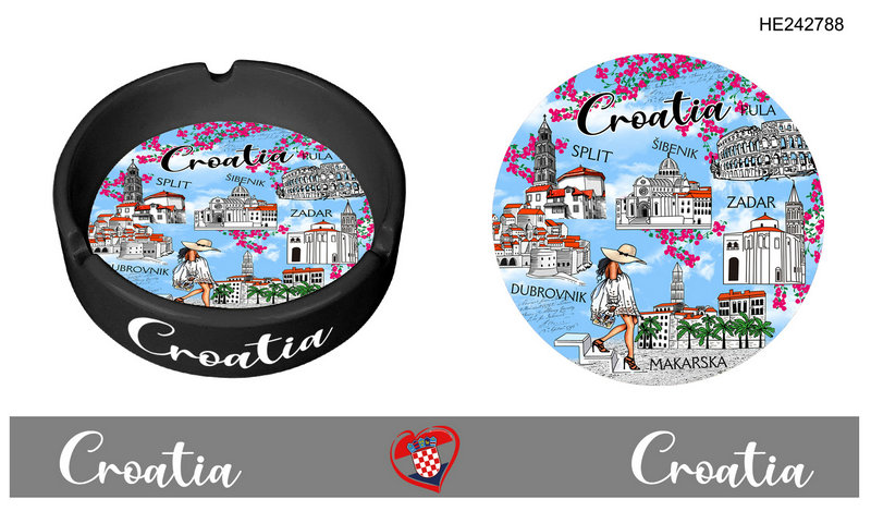 Keramička pepeljara Croatia