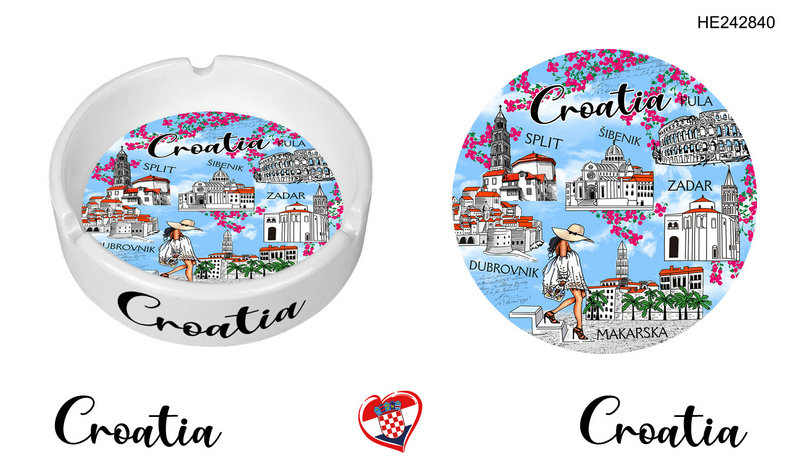 Keramička pepeljara Croatia