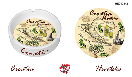 Keramička pepeljara Croatia