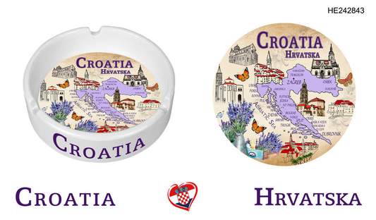 Keramička pepeljara Croatia