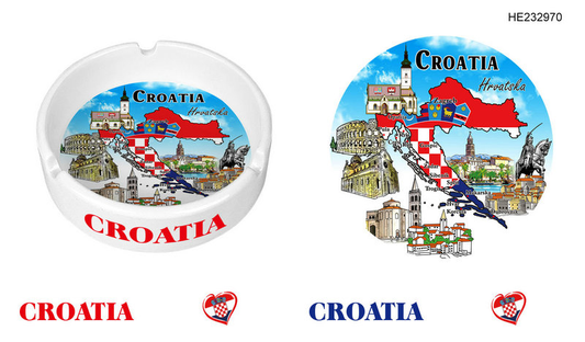 Keramička pepeljara Croatia
