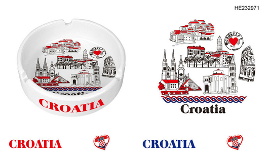 Keramička pepeljara Croatia