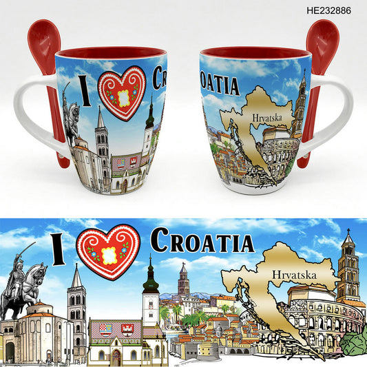 Keramička šalica Croatia