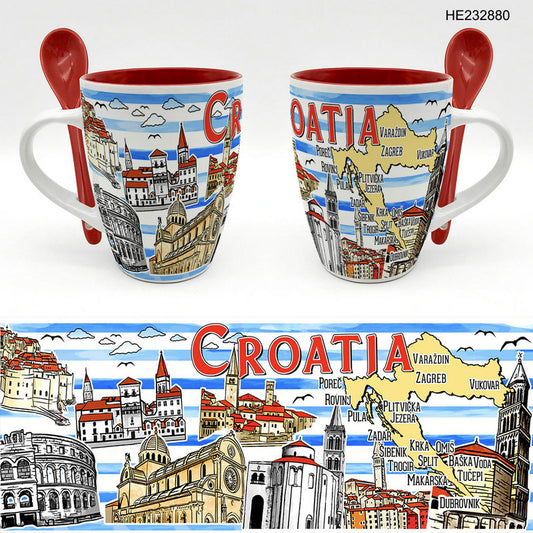 Keramička šalica Croatia