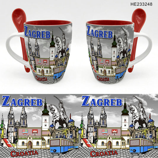 Keramička šalica Zagreb