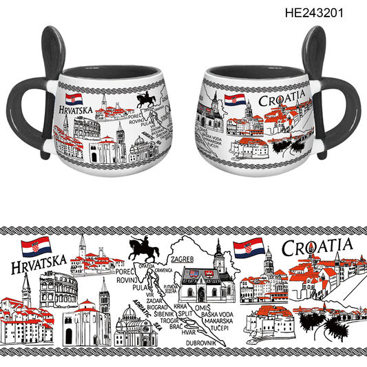 Keramička šalica Croatia